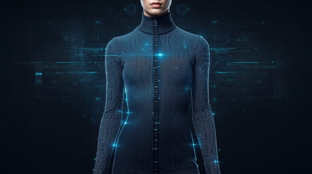E-Textiles smart clothing concept showcasing futuristic wearable technology