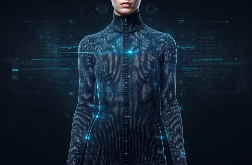E-Textiles smart clothing concept showcasing futuristic wearable technology