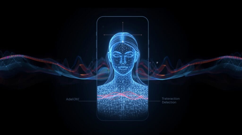Apple Siri hologram emerging from iPhone screen, representing smart assistant powered by iOS 19 AI Features