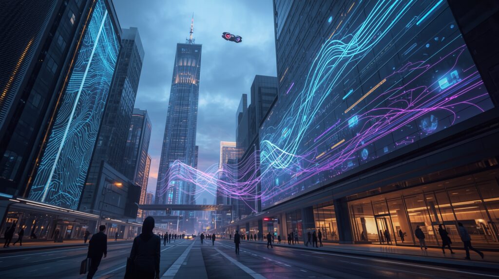 Future city powered by Neuromorphic Computing and AI networks