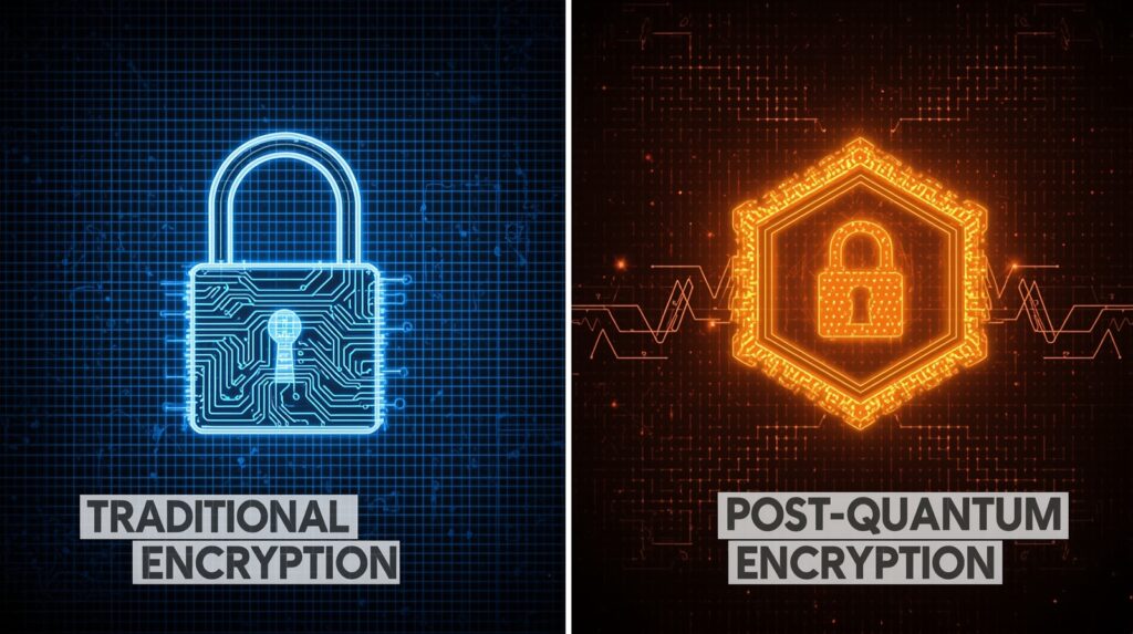 Comparison of traditional and post-quantum encryption methods