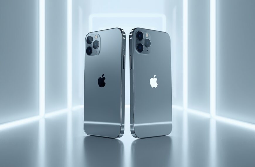 iPhone Air vs iPhone 16 design comparison showing flat edges, slim profile and modern finish