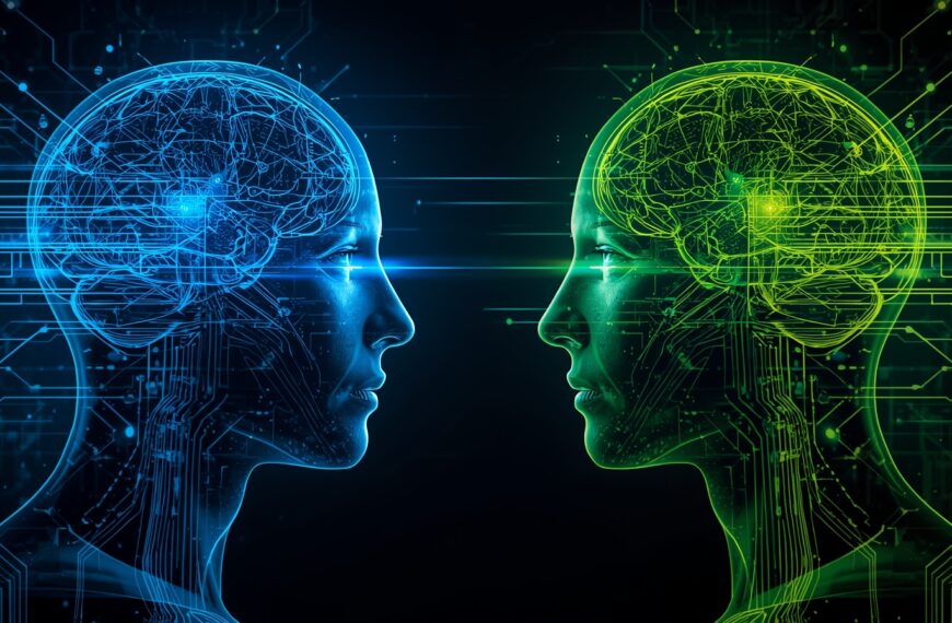 Gemini vs GPT AI comparison showing two smartphones with Gemini and GPT logos on screen