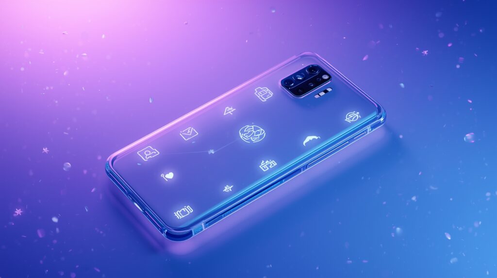 Nothing smartphone transparent back design