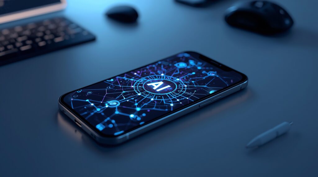 On-device AI processing data locally on a smartphone for faster performance